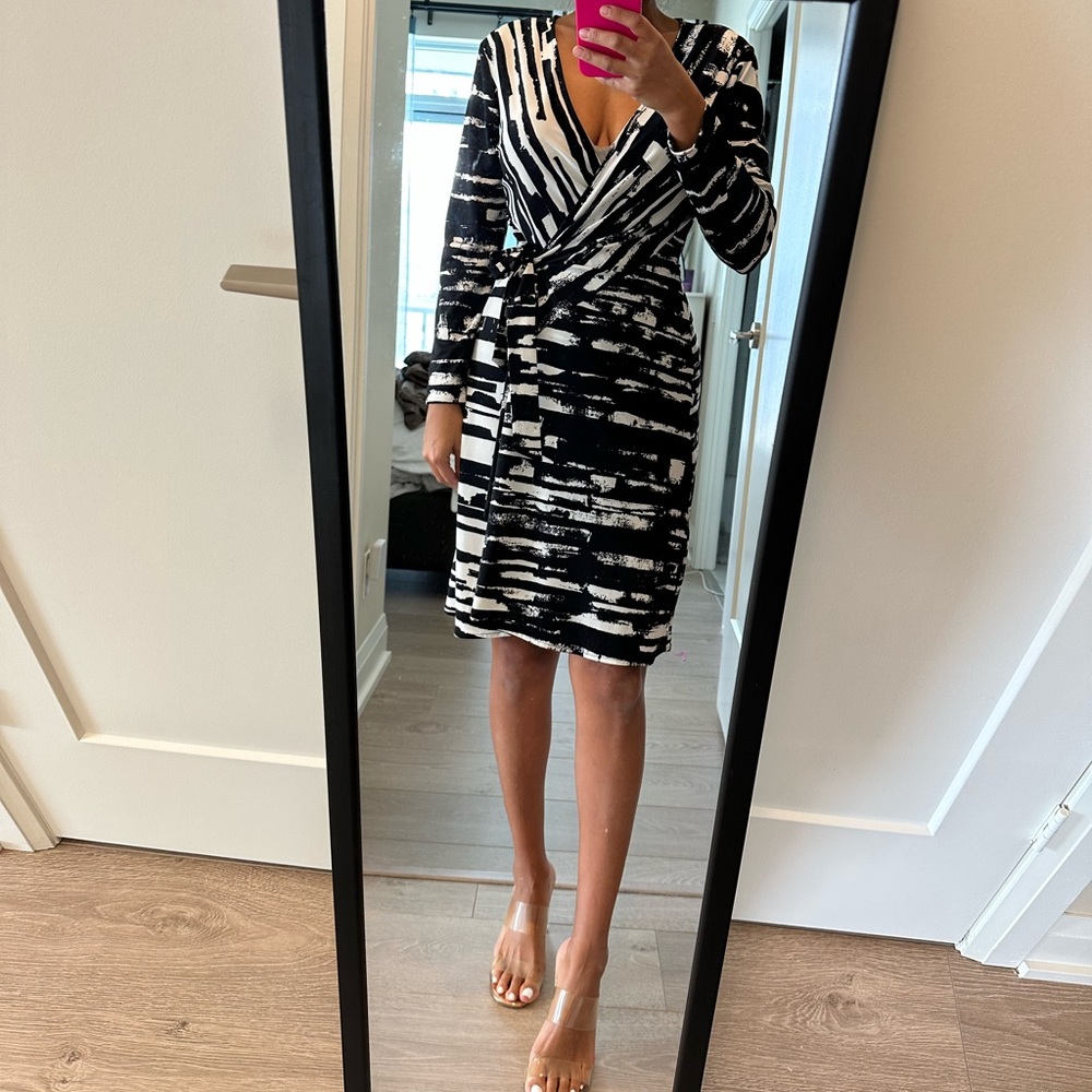 BCBG classic wrap dress in small.